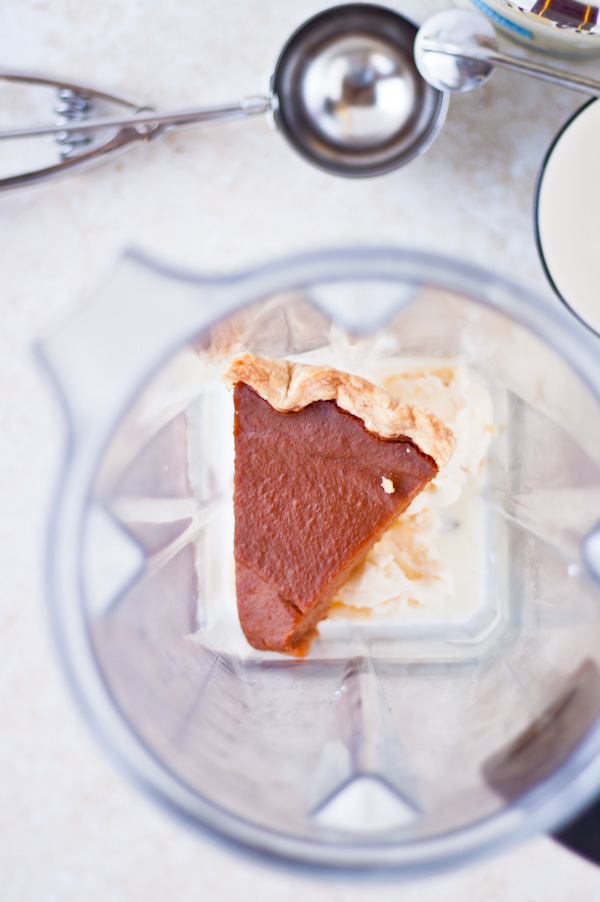 Leftover Thanksgiving Pumpkin Pie Milkshake - A Beautiful Plate