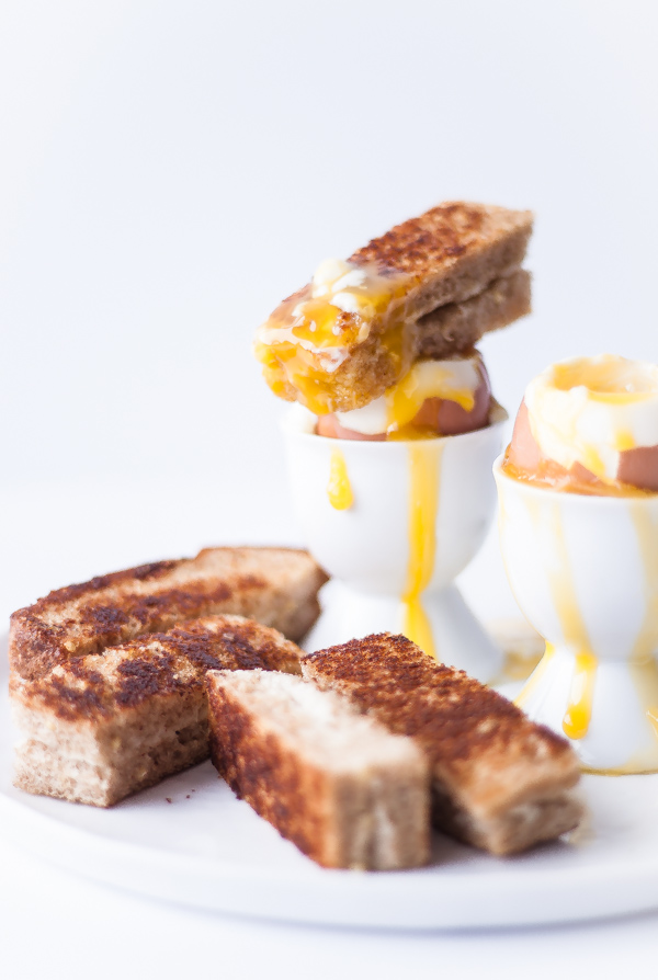 Soft Boiled Egg with Buttery Toast Soldiers