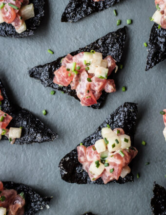 Tuna Tartare with Nori Chips