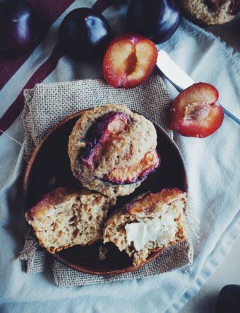 Plum Ginger Muffins