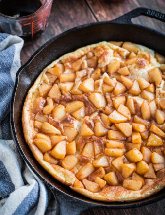 Soufflé Pancake with Cinnamon Apples