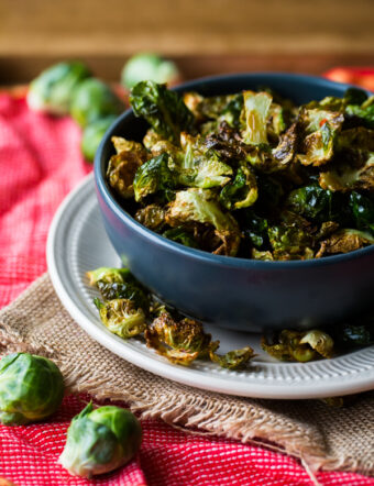 Fried Brussels Sprout Leaves with Lemon & Chili Flakes. The perfect crispy snack!