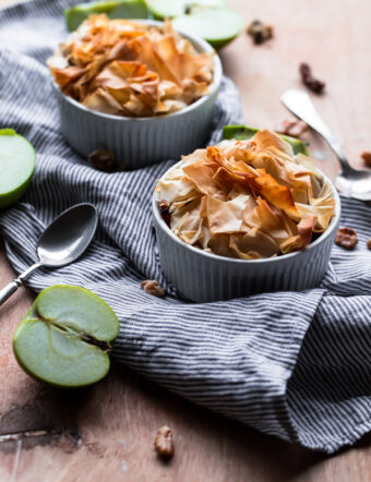 Apple Walnut Phyllo Pies