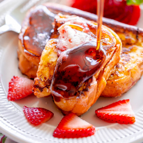 Strawberry Jam French Toast With Strawberry Butter A Beautiful Plate