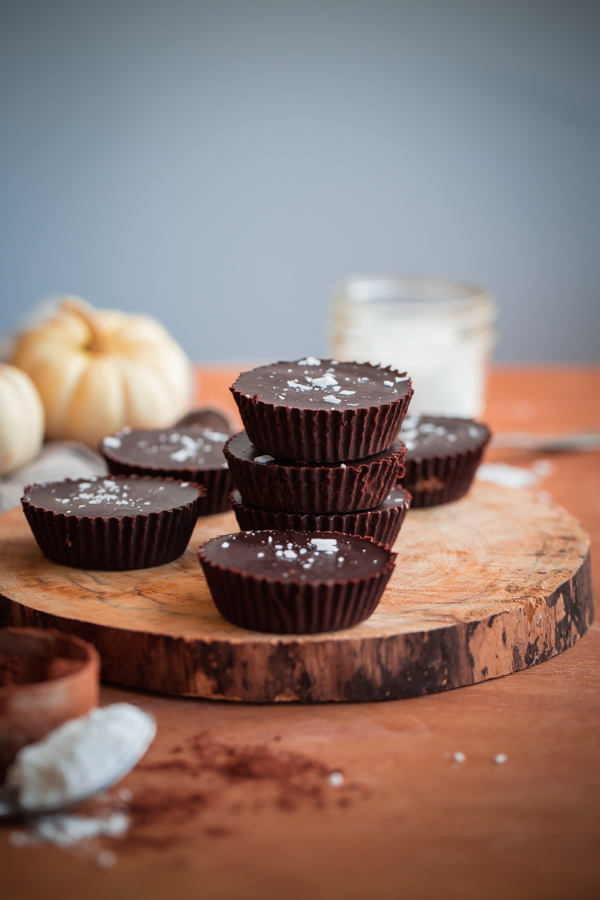 Homemade Spiced Almond Butter Chocolate Cups - A Beautiful Plate