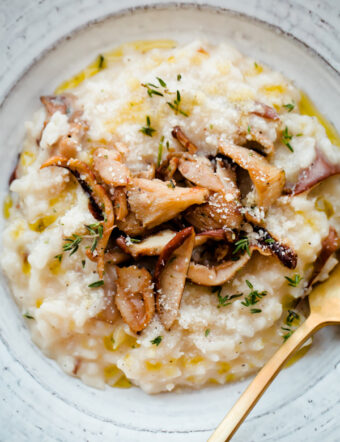 Easy No Stir Mushroom Risotto