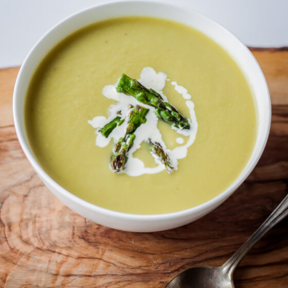 Springtime Asparagus Soup - A Beautiful Plate