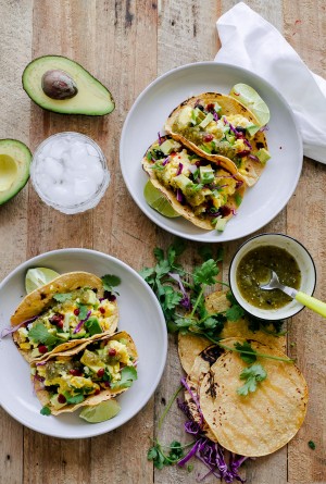 Vegetarian Breakfast Tacos - A Beautiful Plate