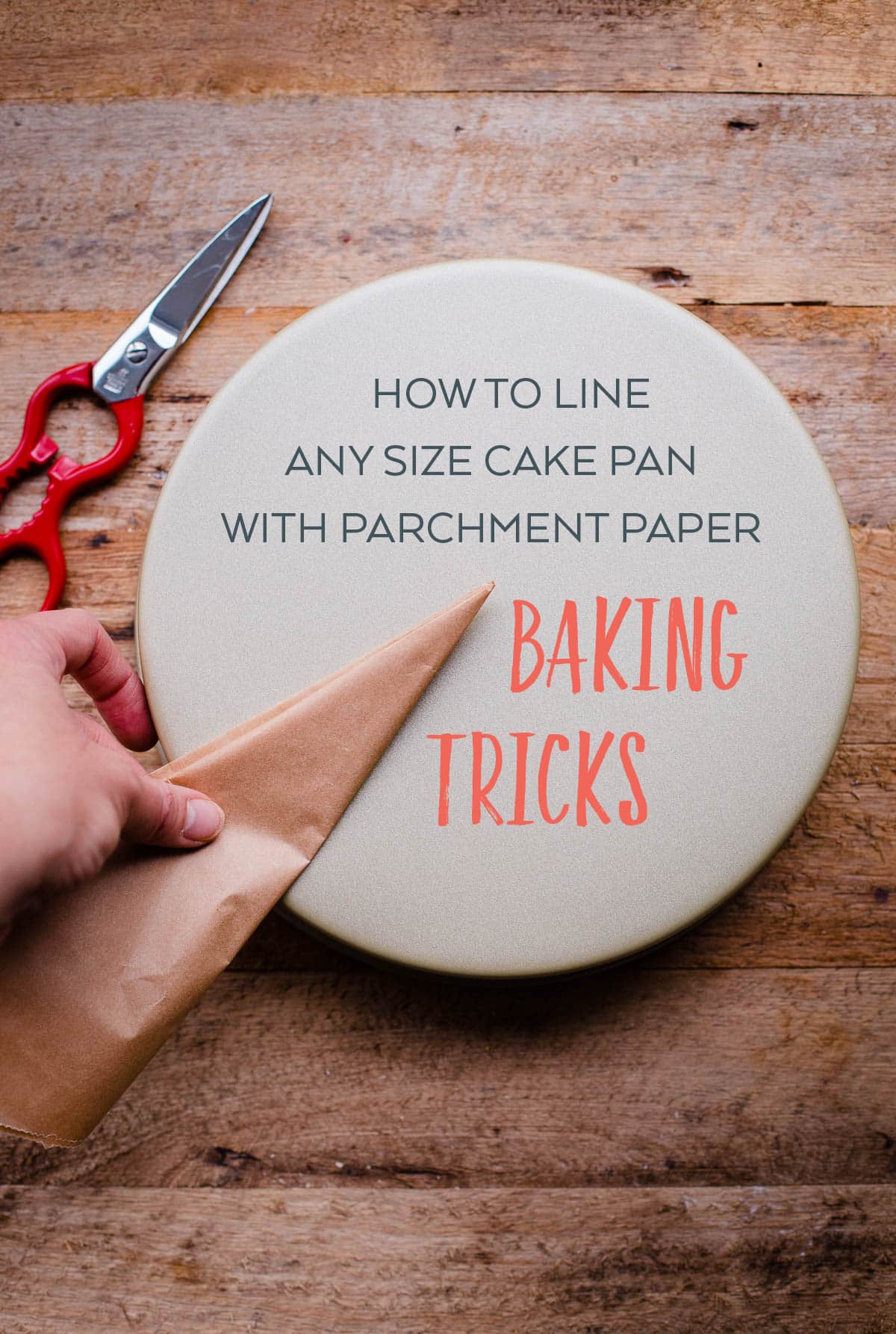 How to line a cake pan with paper