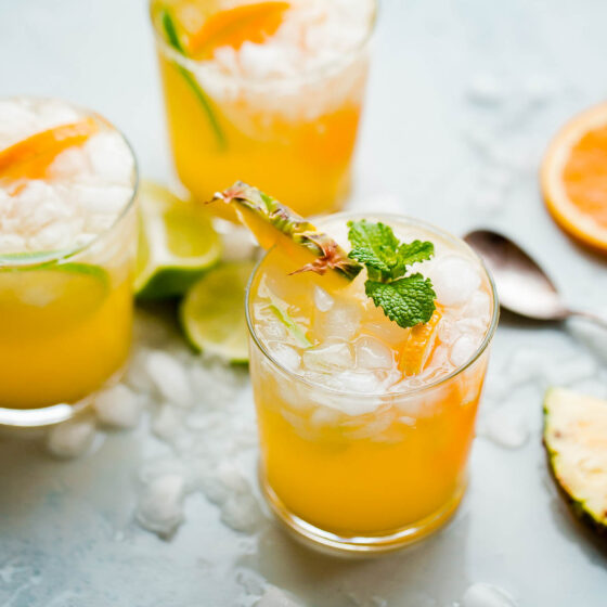 Pineapple Punch with Ginger Beer - A Beautiful Plate