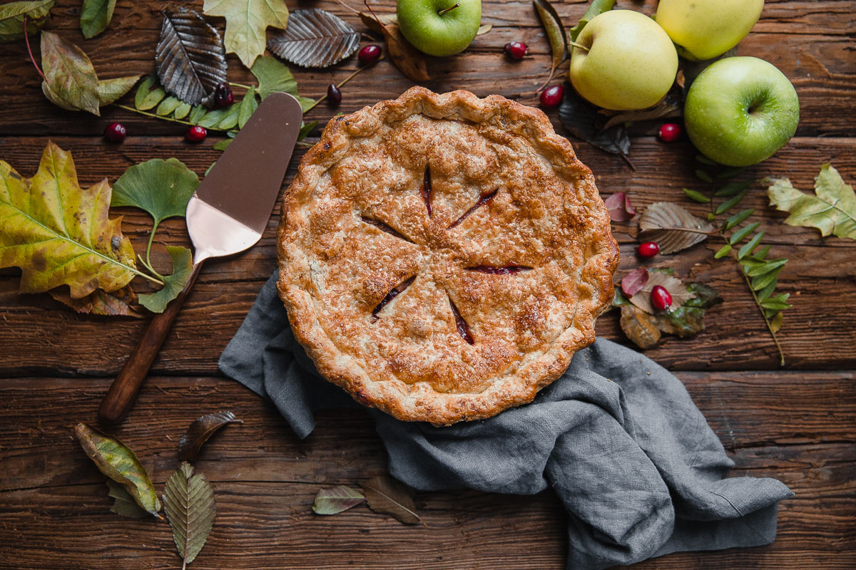 Apple Cranberry Pie - A Beautiful Plate