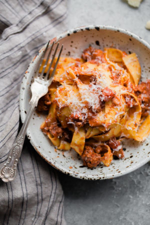 Slow Cooker Bolognese Sauce - A Beautiful Plate