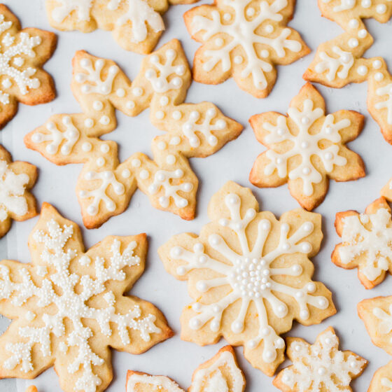 Almond Sugar Cookies with Simple Icing - A Beautiful Plate