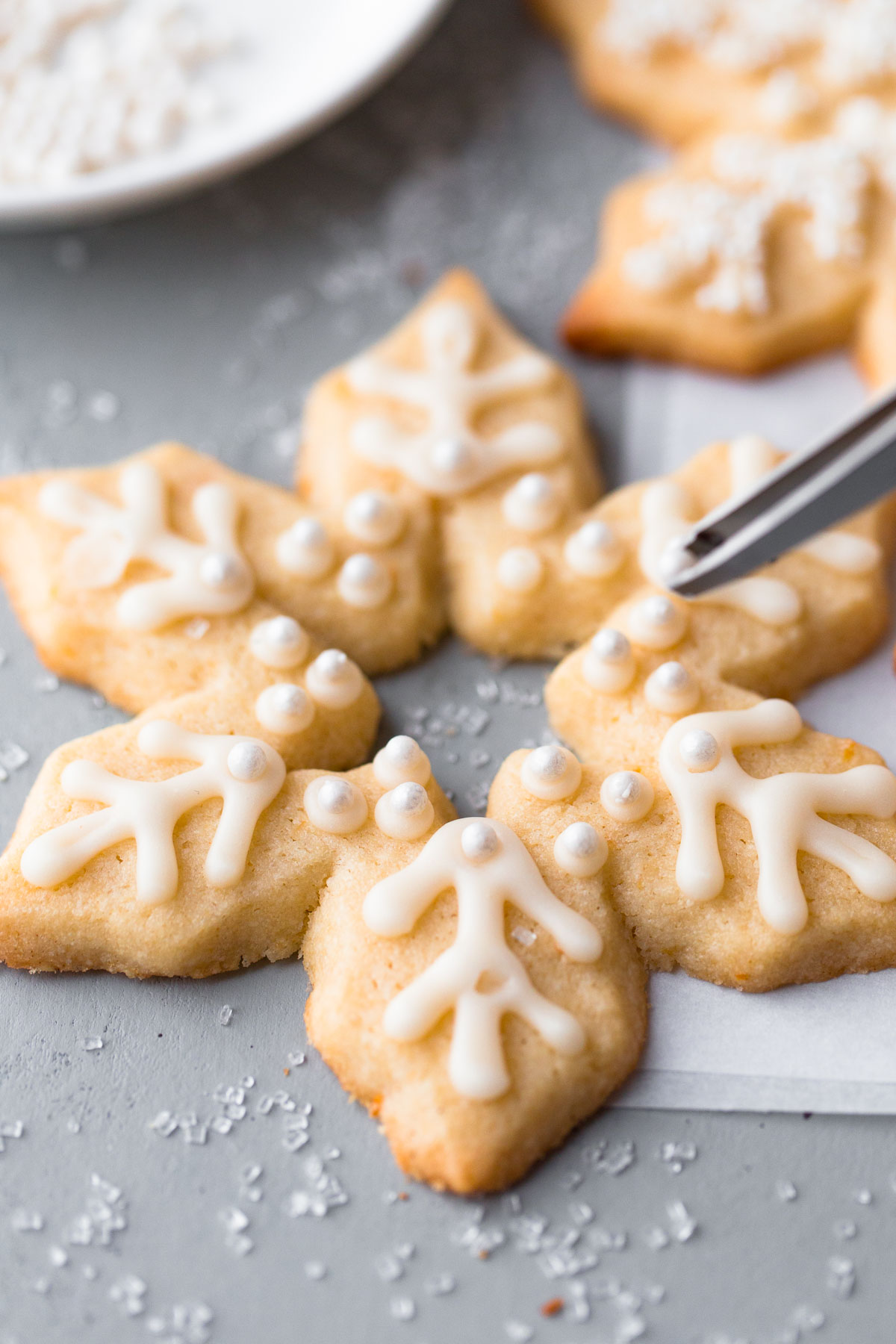 Almond Sugar Cookies with Simple Icing A Beautiful Plate