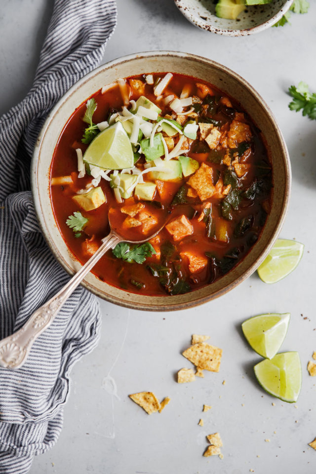 Authentic Mexican Tortilla Soup - A Beautiful Plate