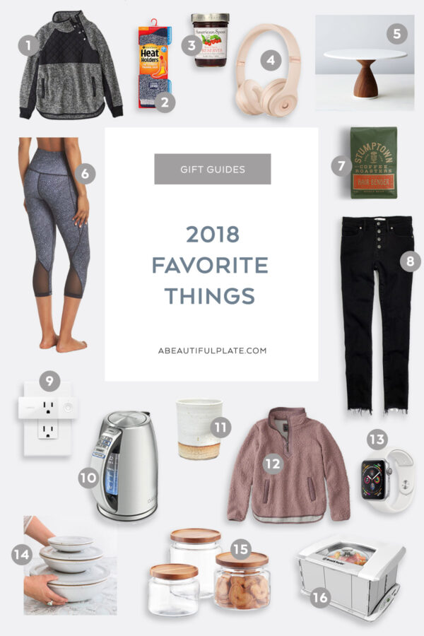 2018 Favorite Things Gift Guide - A Beautiful Plate