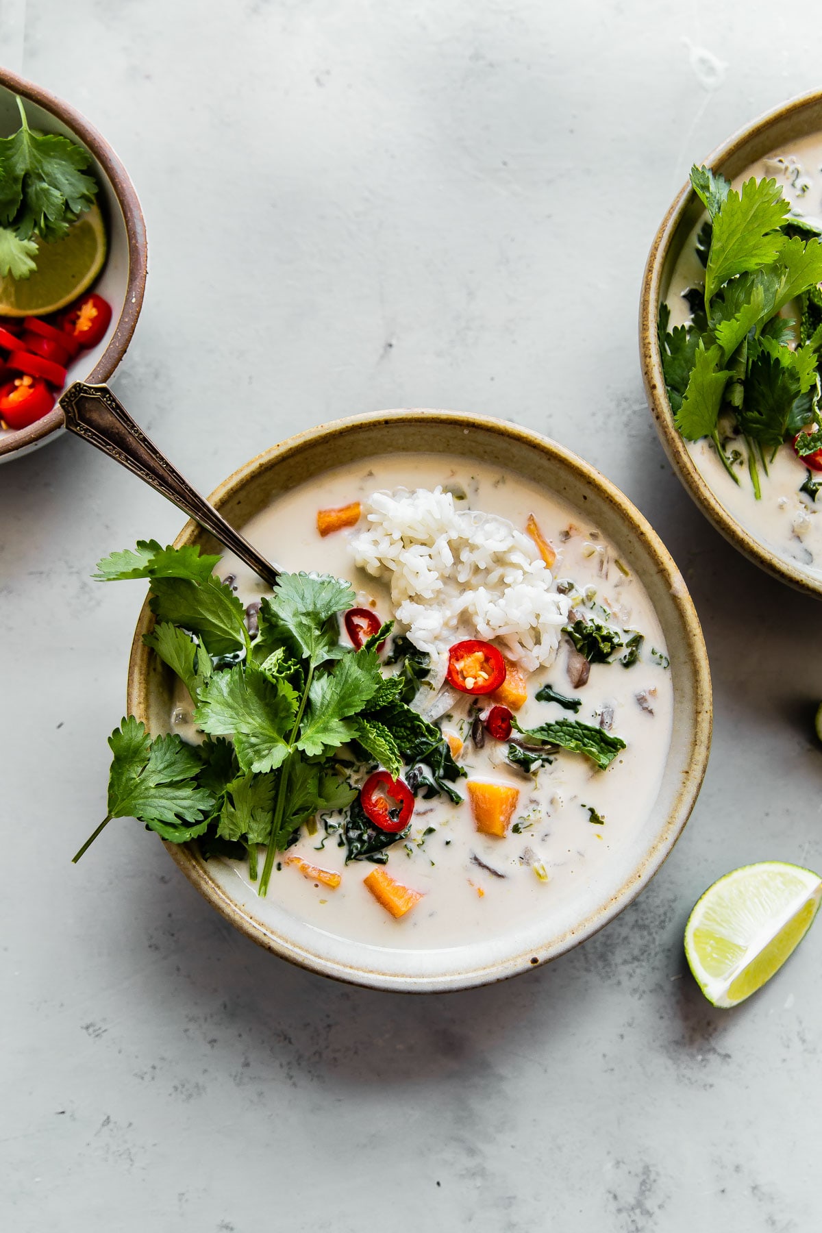 Vegan Thai Coconut Soup (Easy Tom Kha Gai) - A Beautiful Plate