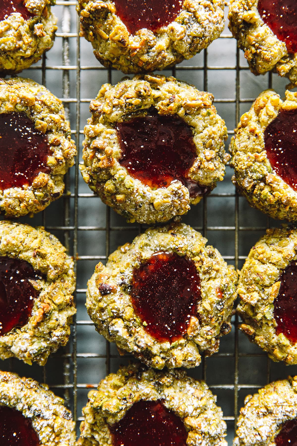 Pistachio Thumbprint Cookies With Jam A Beautiful Plate