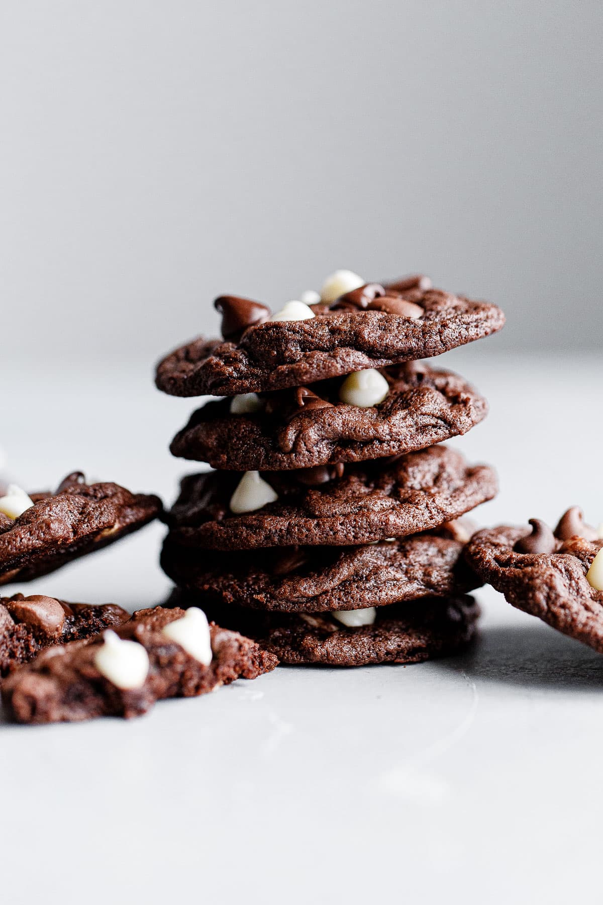 triple chocolate chip cookies