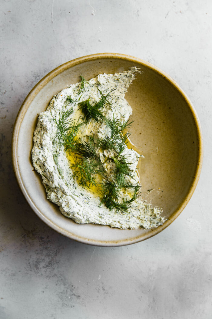 Garlicky Herbed Goat Cheese Spread A Beautiful Plate