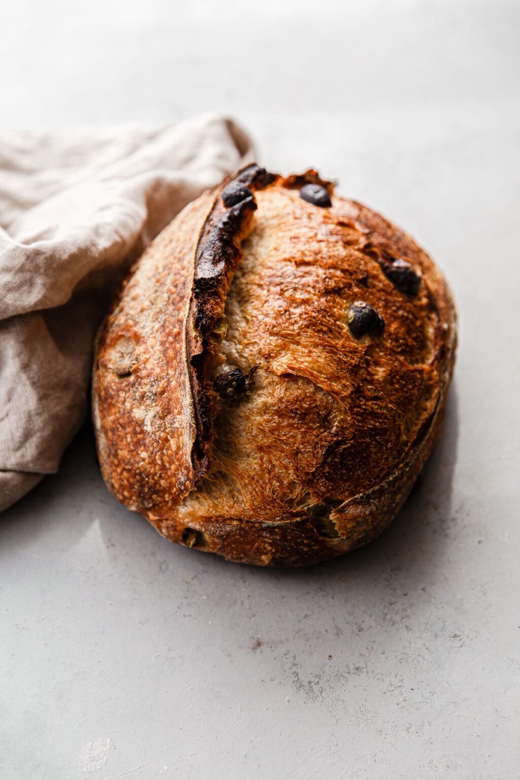 Kalamata and Castelvetrano Olive Sourdough Bread A Beautiful Plate