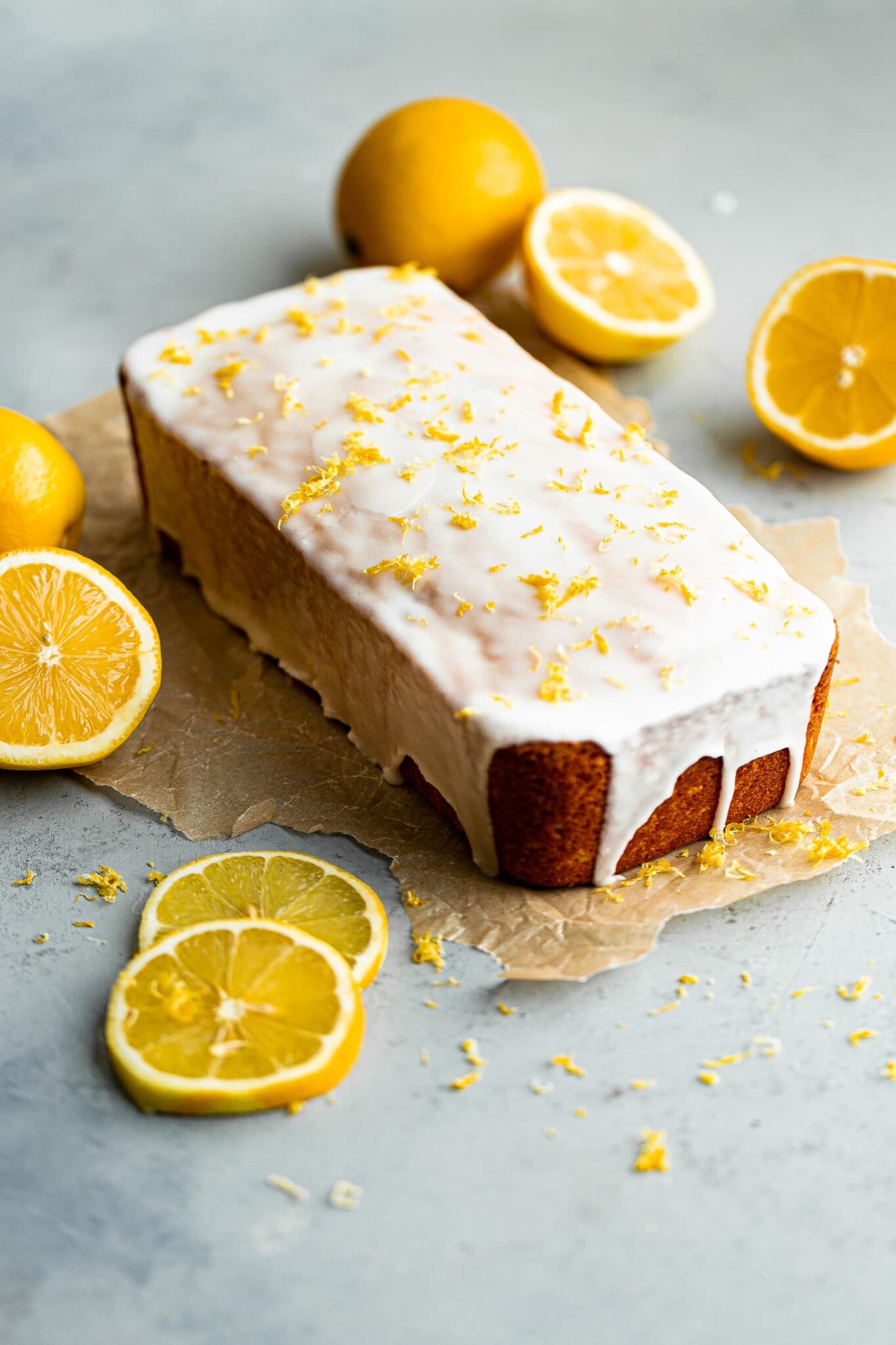 Easy Vegan Loaf Cake Recipe with Lemon Glaze - The Urben Life