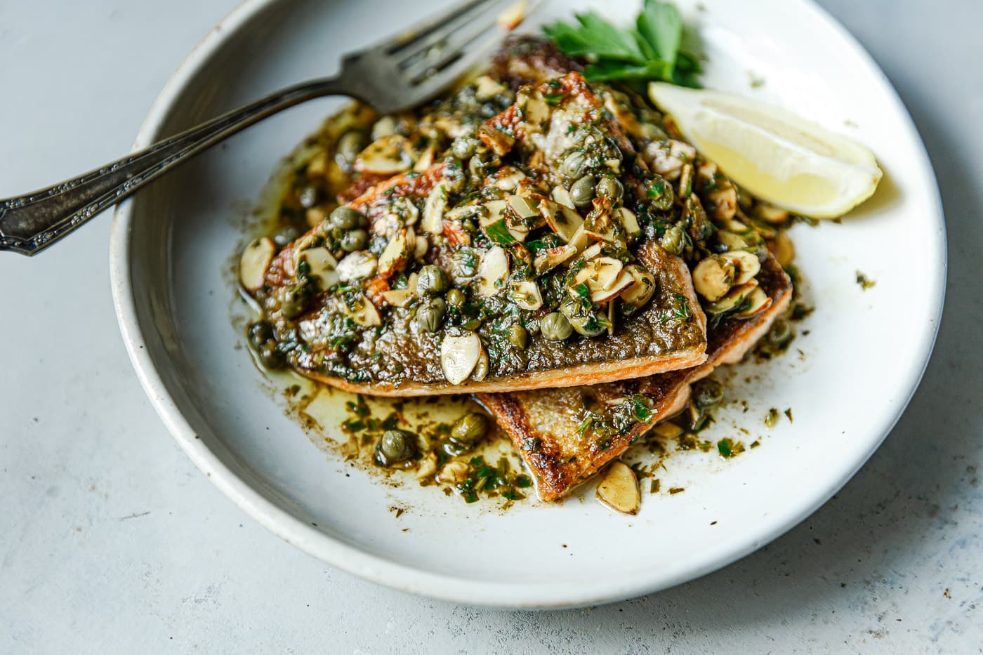 Trout Almondine (Amandine) - A Beautiful Plate